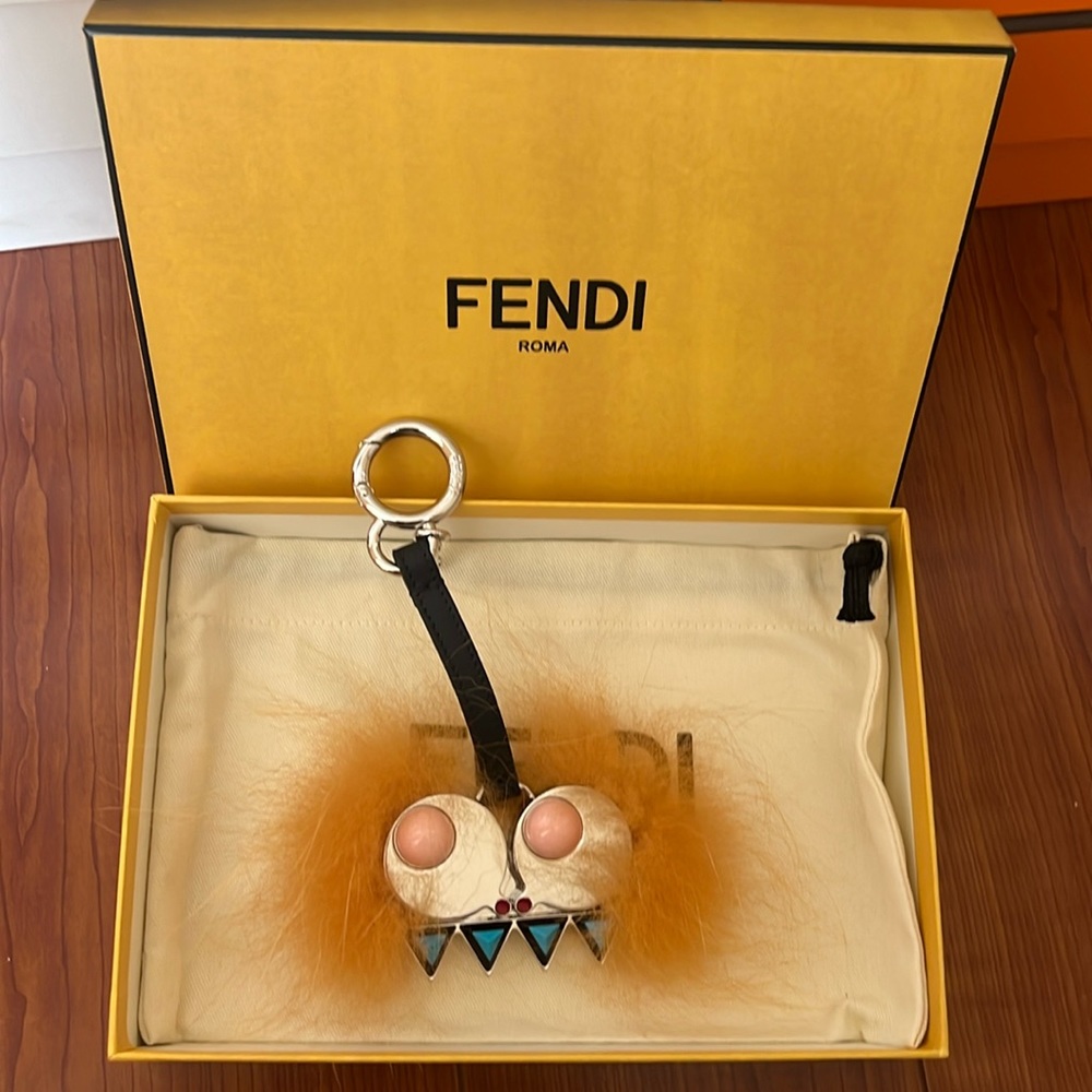 Aunthentic Fendi Monster Fur Chain